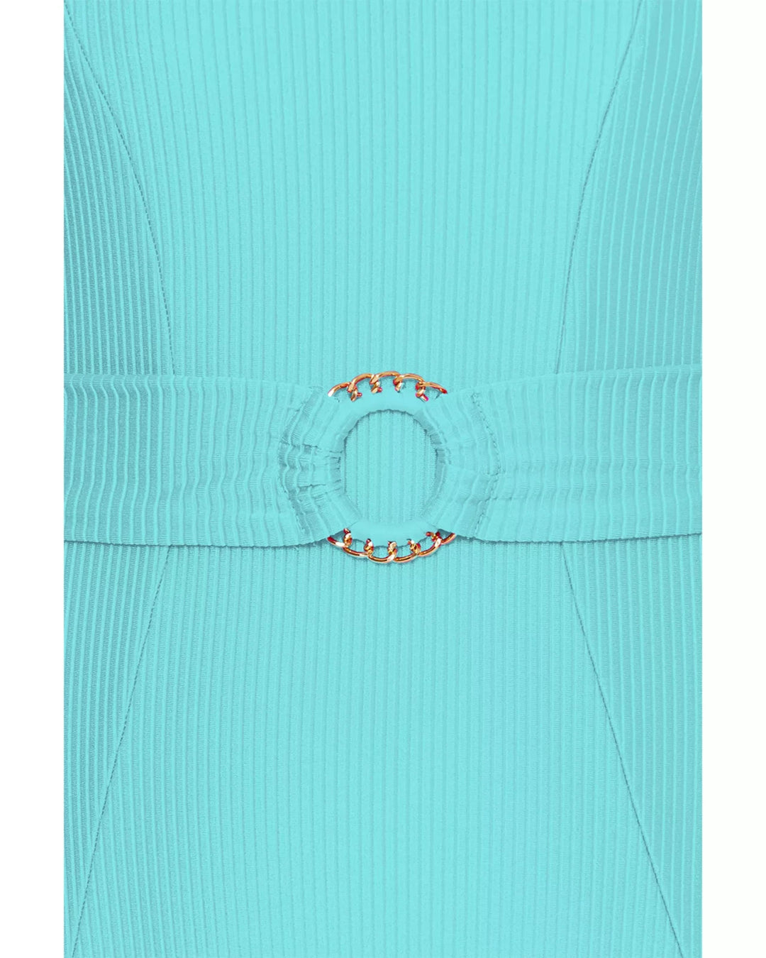 Becca by Rebecca Virtue Monte Carlo Ribbed One Piece Swimsuit MSRP $158