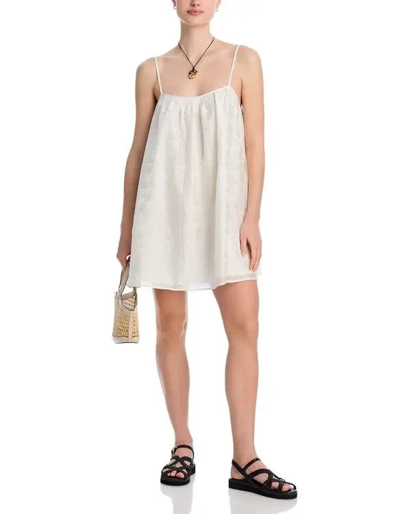 AQUA Embroidered swim cover-up dress MSRP $ 98