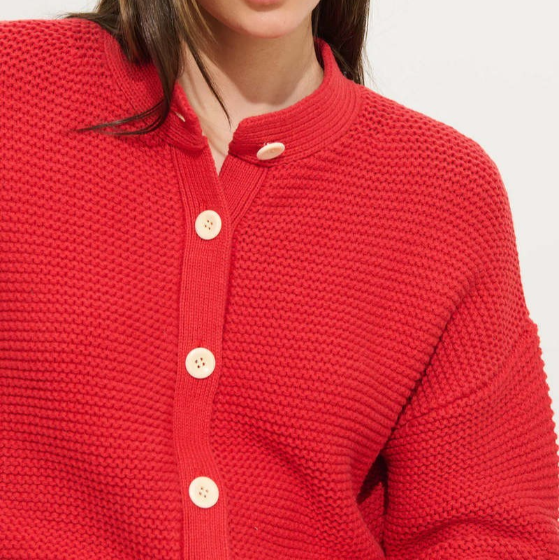 Alex Mill Nico Crewneck Cotton Cardigan MSRP $178
