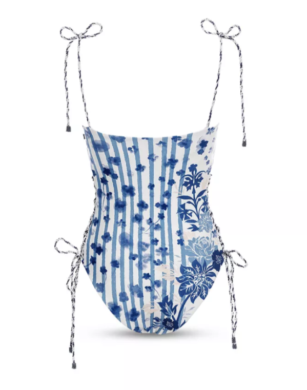 Agua Bendita Posh Batik Reversible One Piece Swimsuit MSRP $210