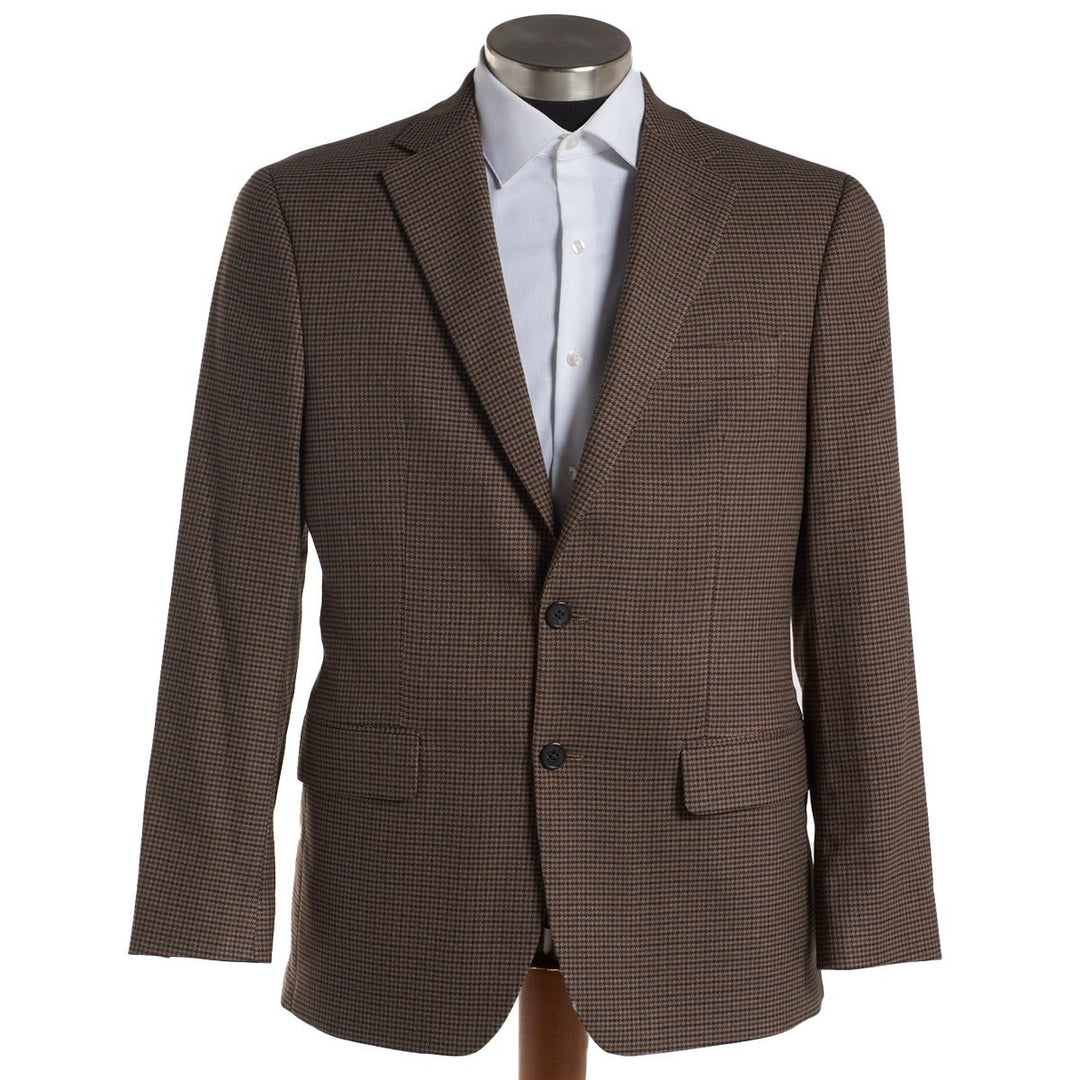 Lauren Ralph Lauren Tan Houndstooth Sport Coat MSRP $295