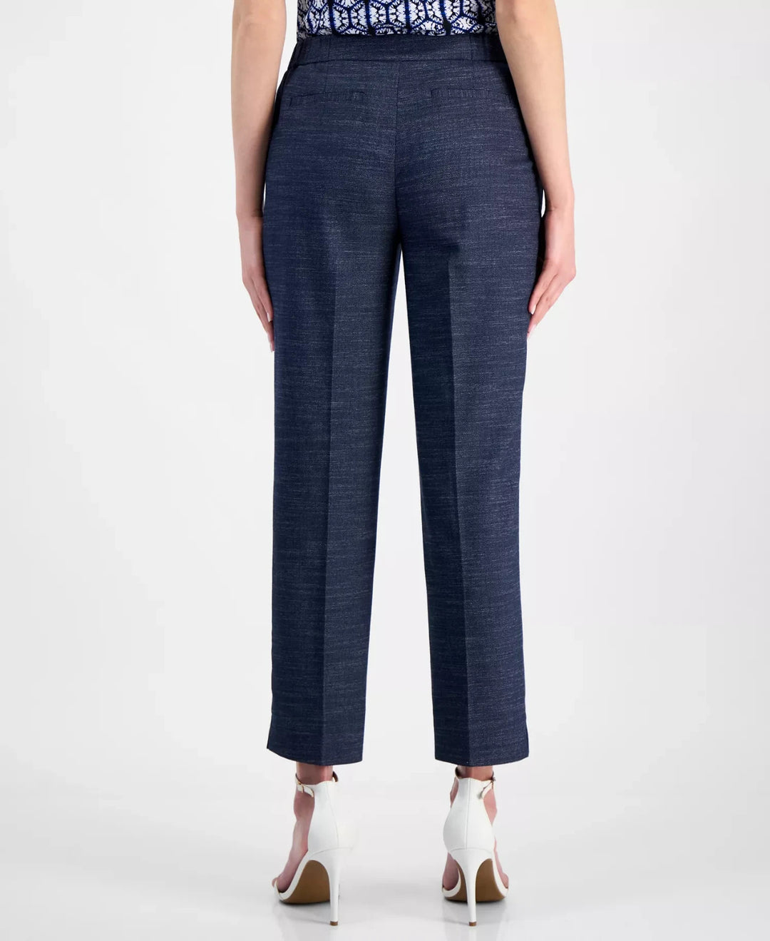 Anne Klein Women's Mid-Rise Straight-Leg Ankle Pants MSRP $99