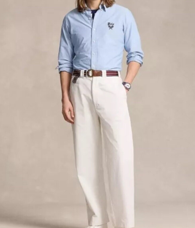 POLO Ralph Lauren Classic-Fit Embroidered Oxford Shirt MSRP $148