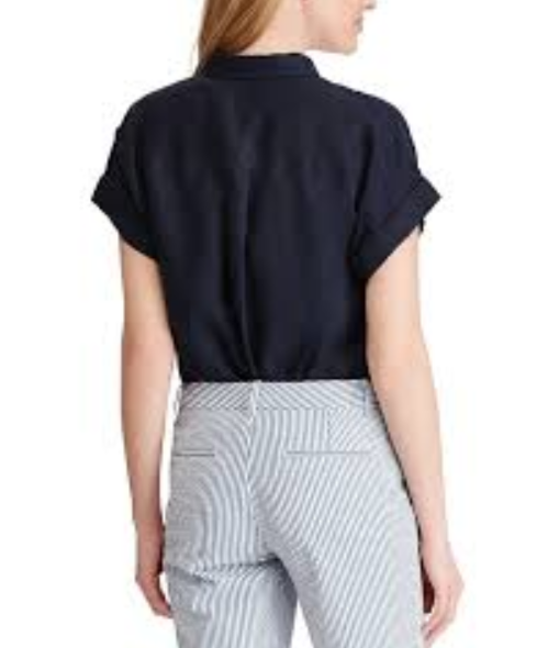 Lauren Ralph Lauren Linen Button-Down Top MSRP $99