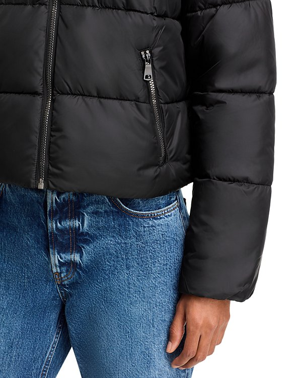 Aqua Cire Crop Pad Puffer Coat MSRP $128