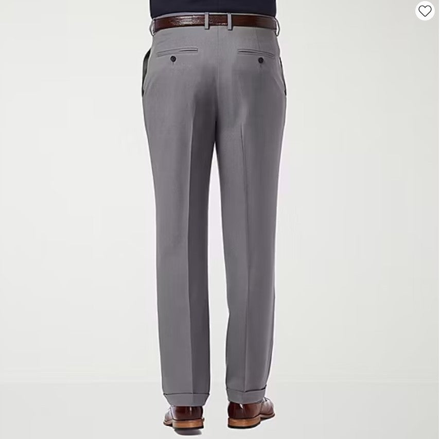 Haggar Men's Premium Comfort Stretch Classic-Fit Solid Dress Pants MSRP $70