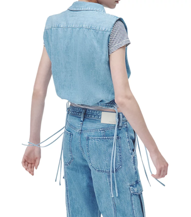 rag & bone Fiona Ultra Featherweight Top MSRP $228