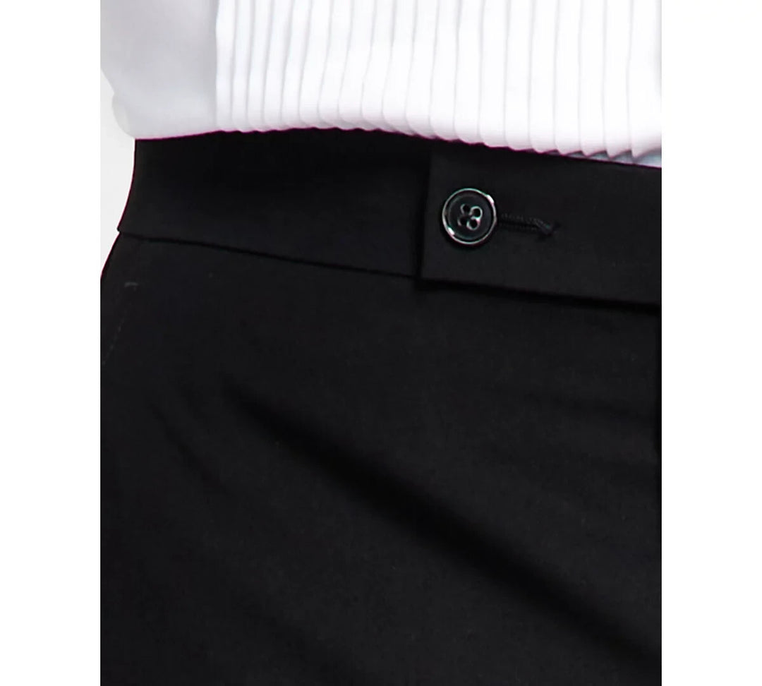 Alfani Men's Classic-Fit Stretch Black Tuxedo Pants MSRP $135