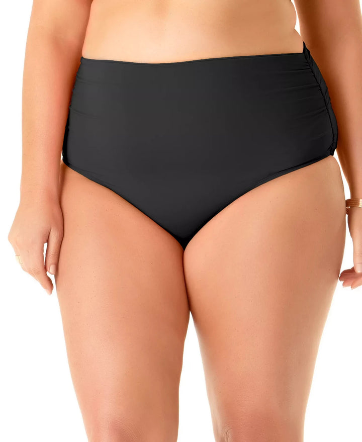 Anne Cole Plus Size High-Waist Bikini Bottoms MSRP $64