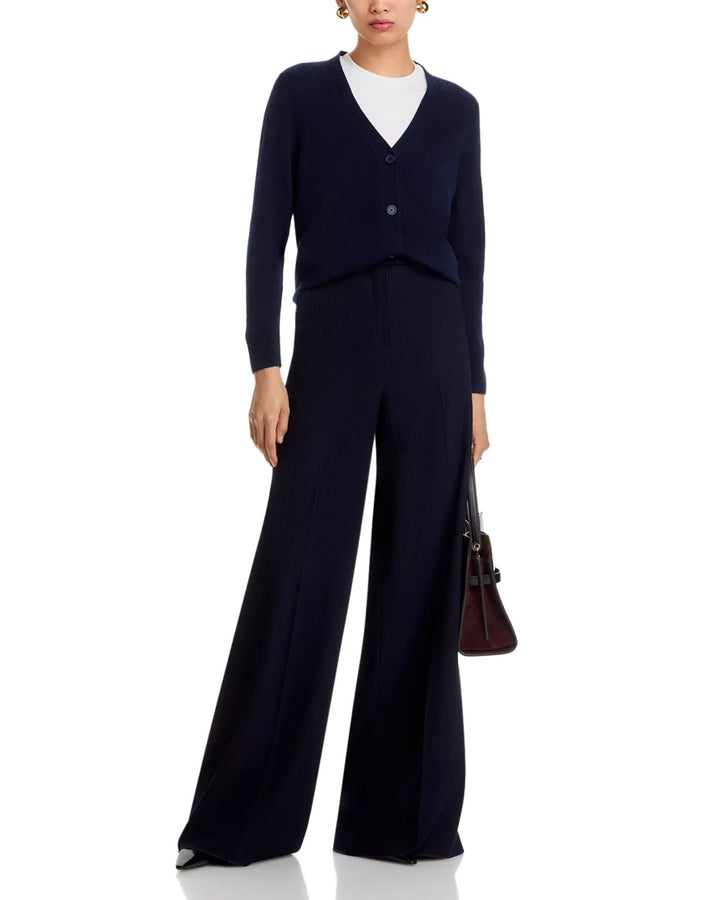 C by Bloomingdale's 100% Cashmere V Neck Cardigan Sweater MSRP $188