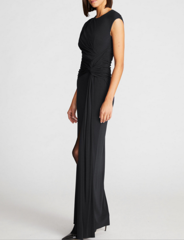HALSTON Giovanna Ruched Gown MSRP $575