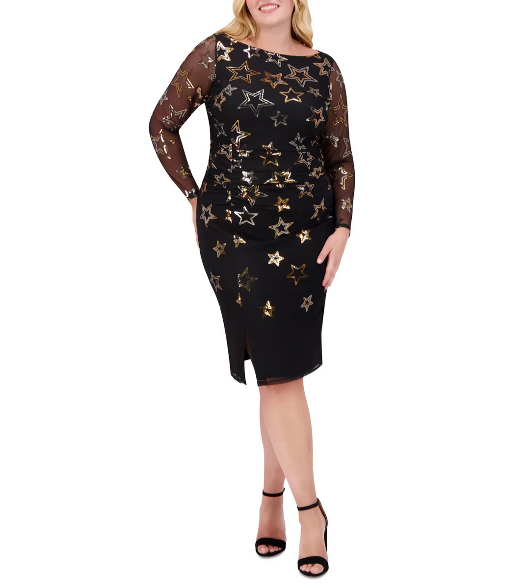Vince Camuto Plus Size Sequined Bodycon Dress MSRP $188