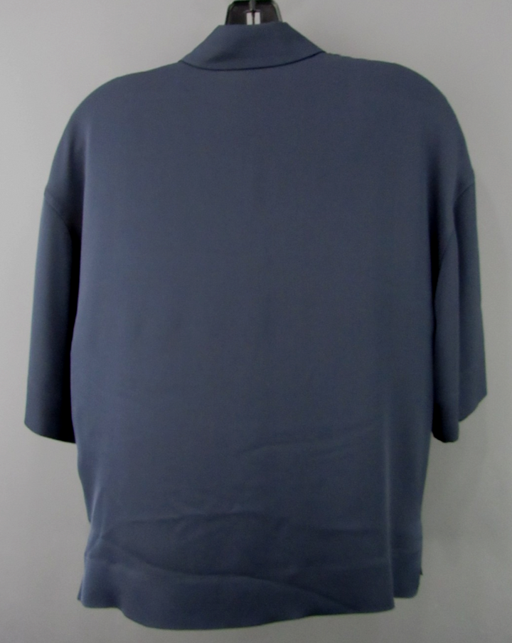 Theory Short Sleeve Silk Blouse MSRP $285