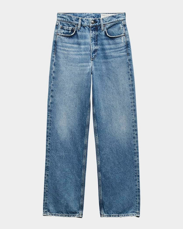 Rag & Bone Shea High-Rise Relaxed Straight Ankle Jeans MSRP $278