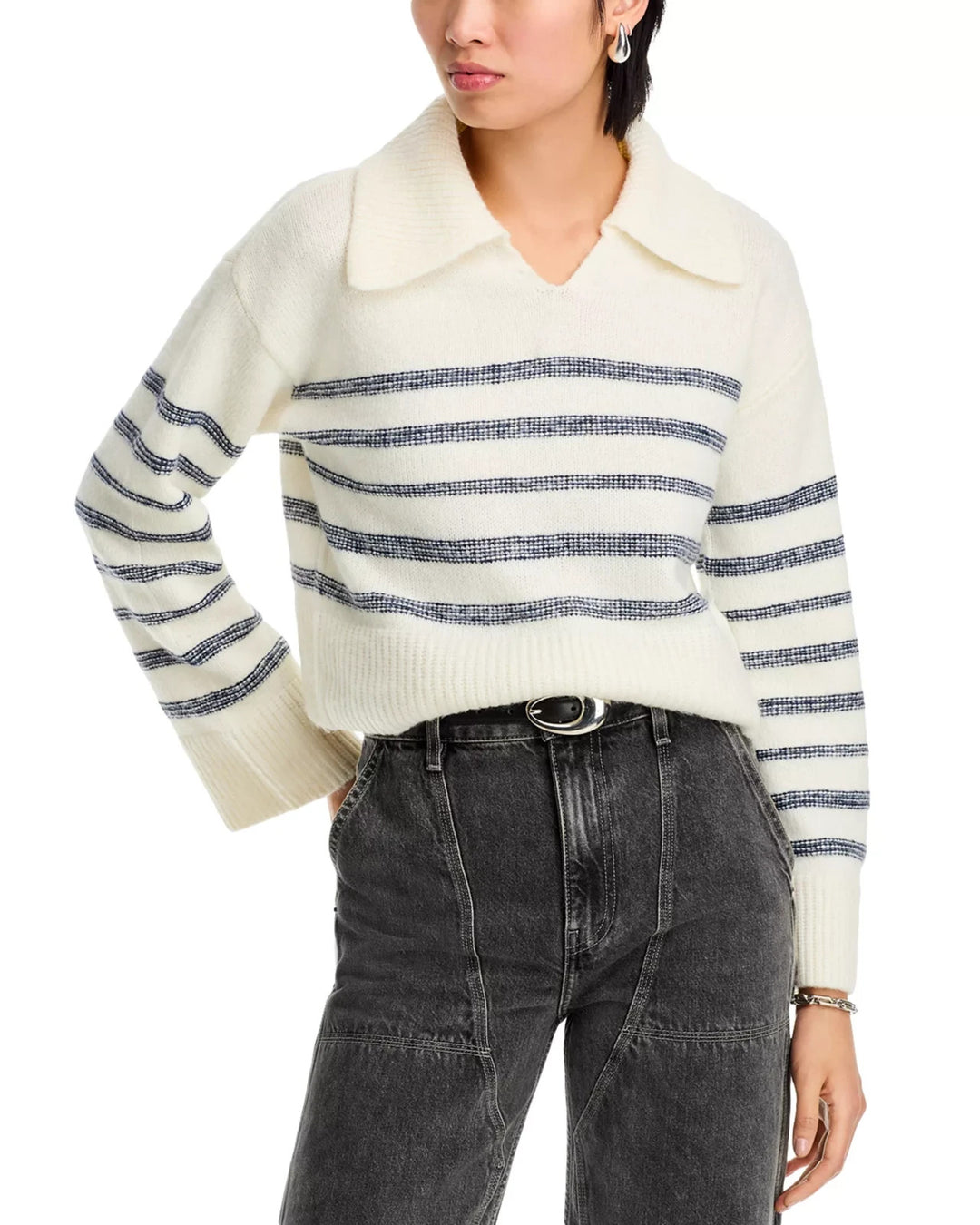 STEVE MADDEN Esther Striped Sweater MSRP $89