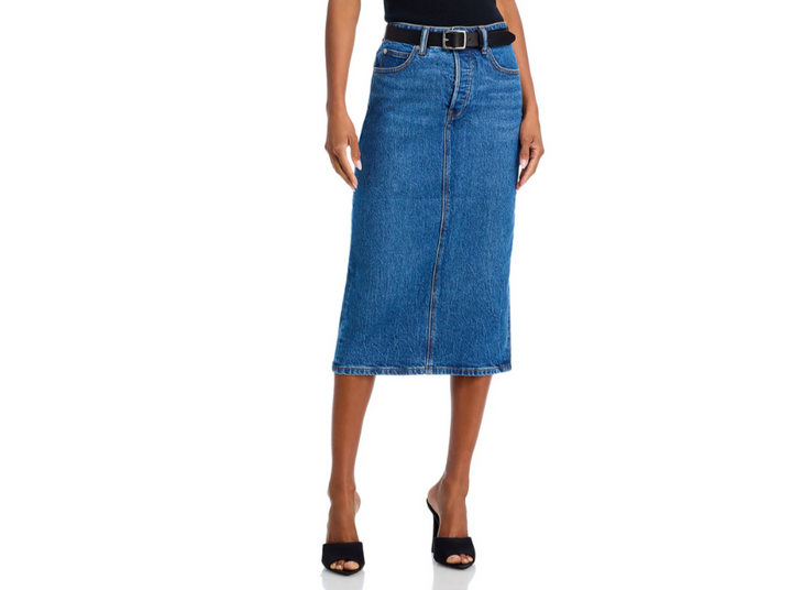 alexanderwang.t Denim Midi Skirt MSRP $365