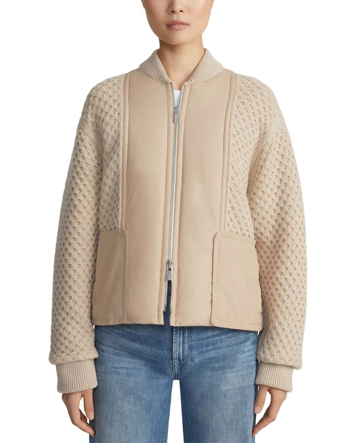 Lafayette 148 New York Reversible Knit Bomber Jacket MSRP $1298