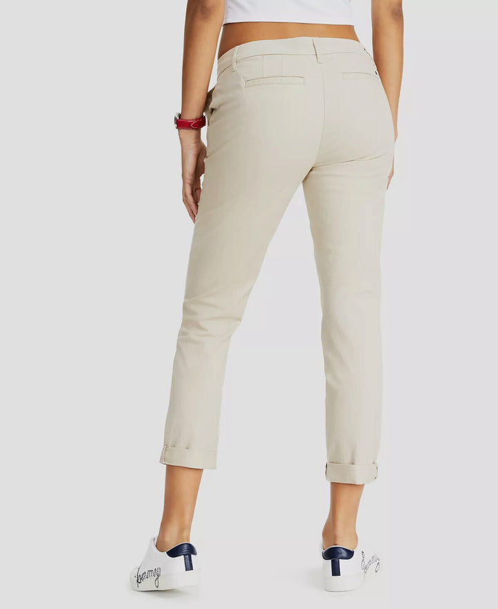 Tommy Hilfiger Women's  Th Flex Hampton Cuffed Chino Pants MSRP $59.50 Size 12