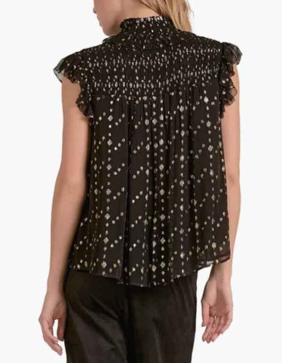 Elan Metallic Clip Dot Top MSRP $99
