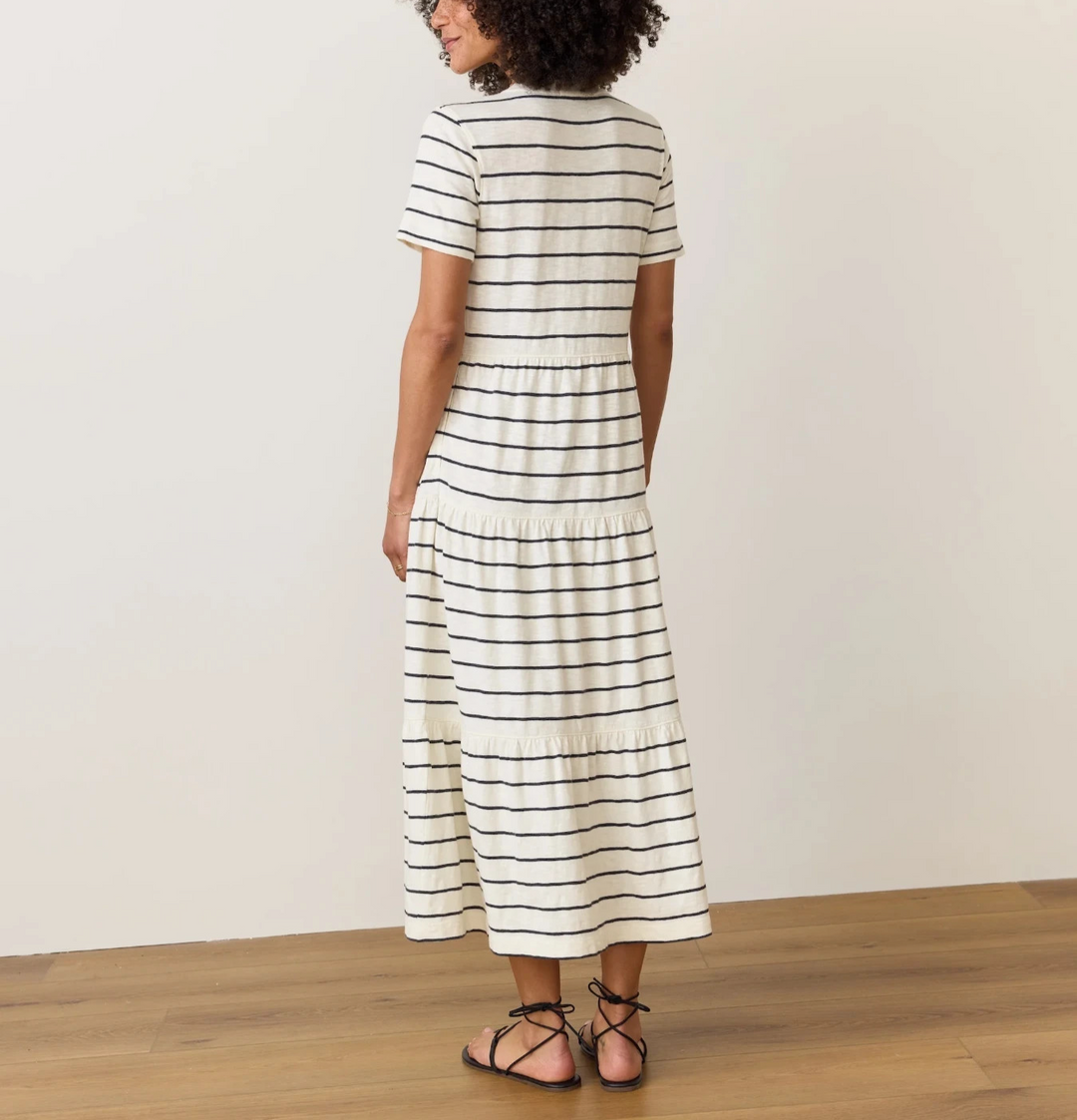 Marine Layer Tiered MIDI Dress MSRP $108