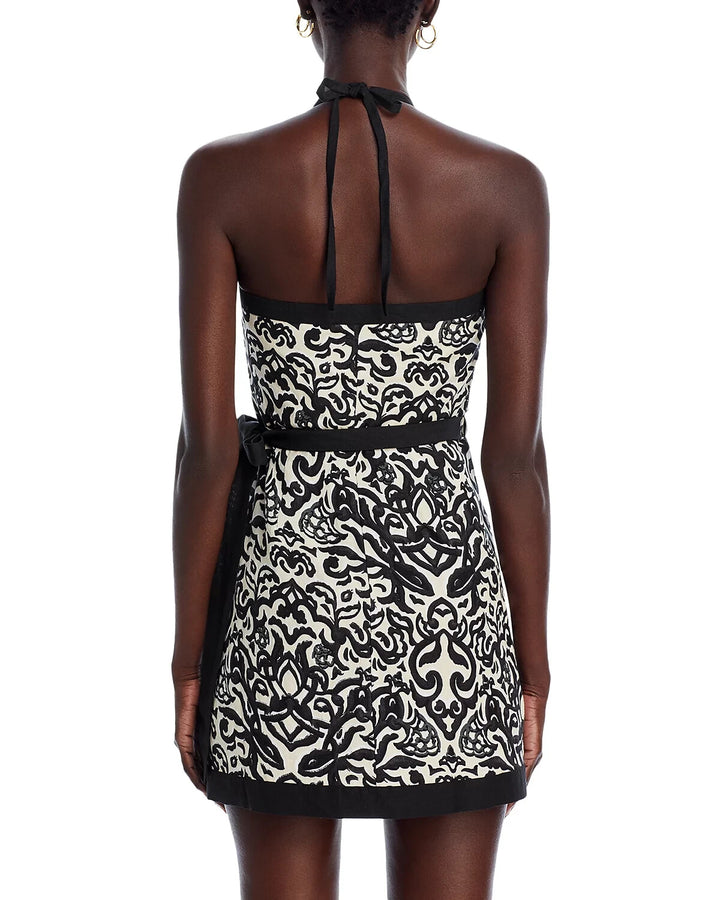 FRENCH CONNECTION Cristyn Birdie Halter Dress MSRP $128