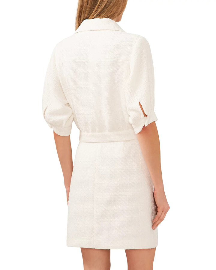 CeCe Puff Sleeve Cropped Jacket MSRP $149