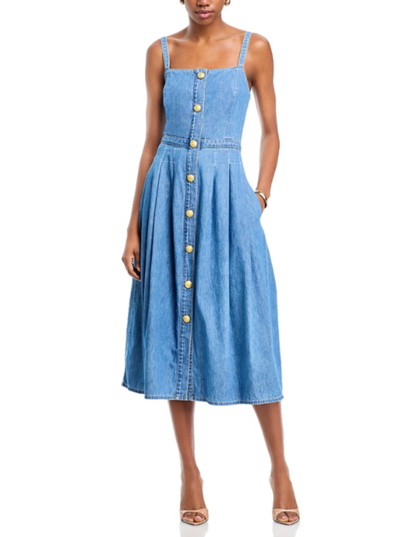 L'AGENCE Esmeralda Midi Dress MSRP $525