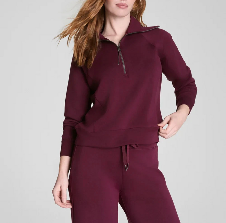 Spanx AirEssentials Half Zip Sweatshirt  MSRP $128