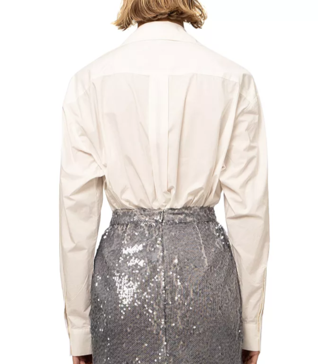 NONCHALANT LABEL Bao Plunge Neck Bodysuit MSRP $391