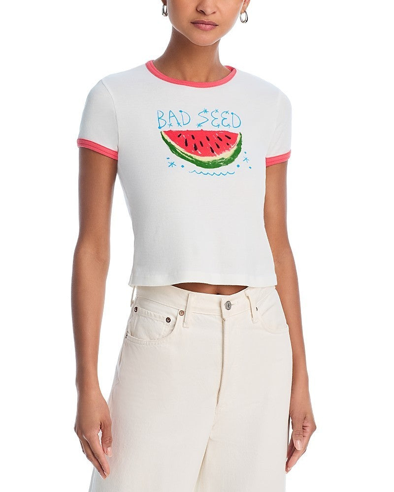 Mother the Itty Bitty Cotton Ringer Tee MSRP $105