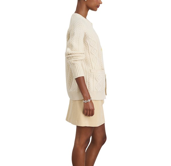 Alec Mill Agnes Cable Knit Cardigan MSRP $235