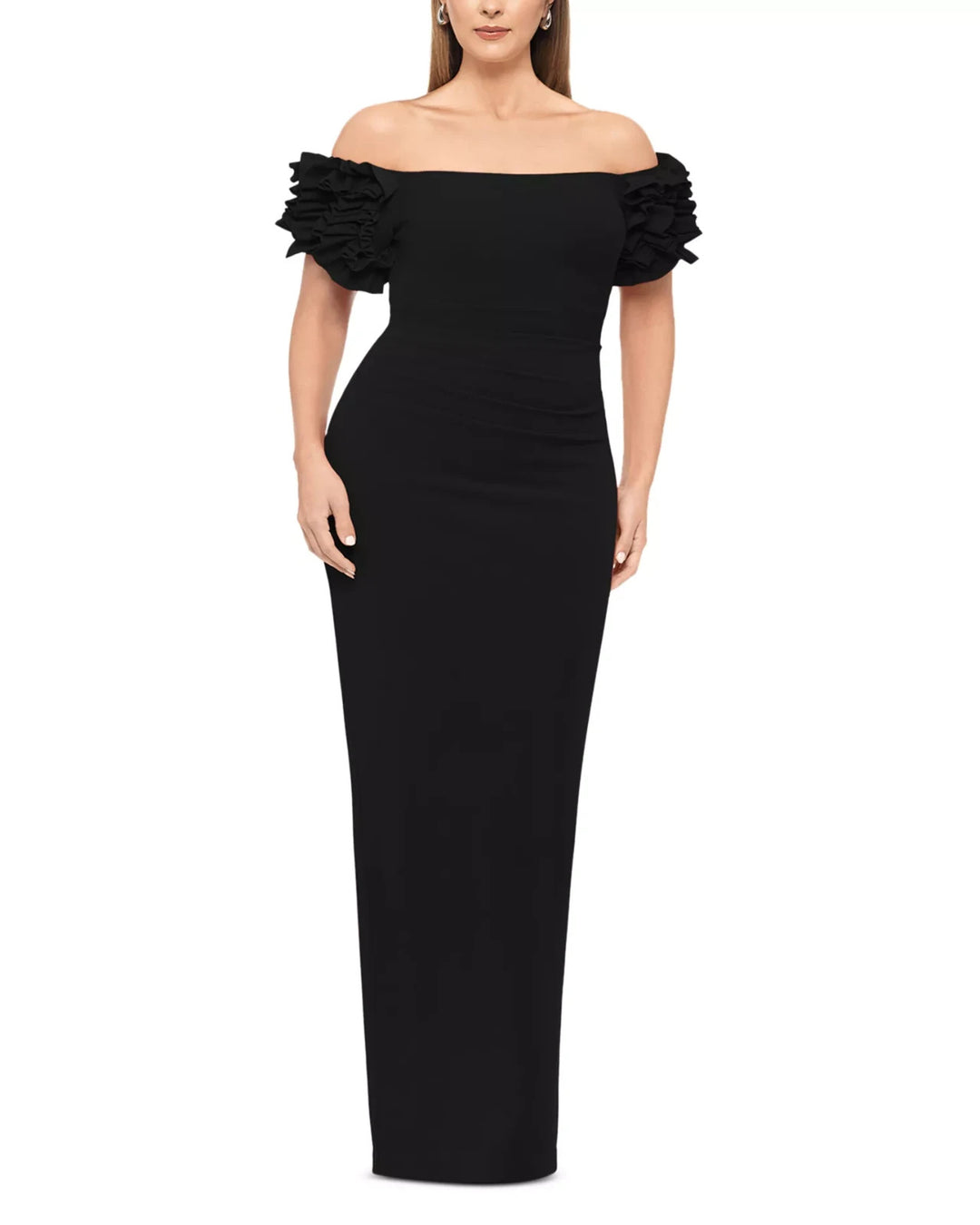 Xscape Ruffled Dress MSRP $269