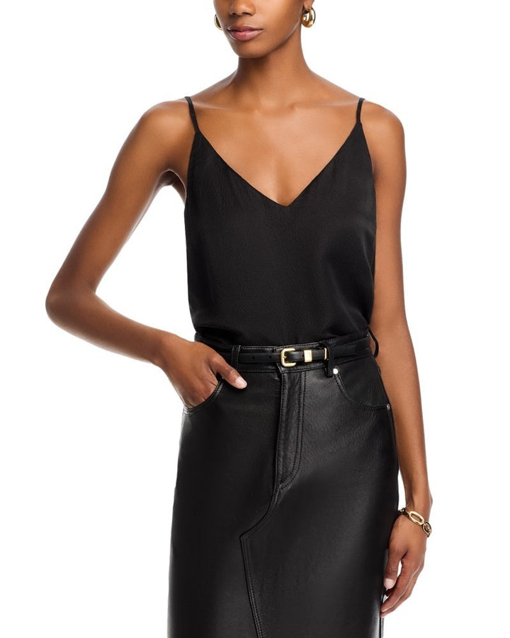 Bella Dahl Womens Hammered Silk-Blend Cami Top MSRP $145