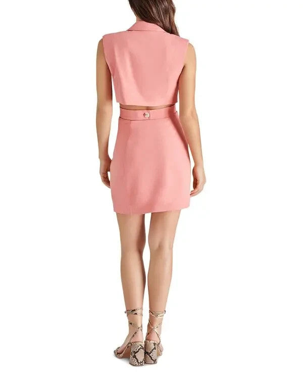 Steve Madden Evan Cutout Mini Shirt Dress MSRP $99