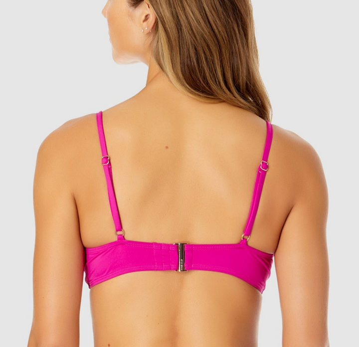 Anne Cole V-Wire Elongated Underwire Bikini Top MSRP $56