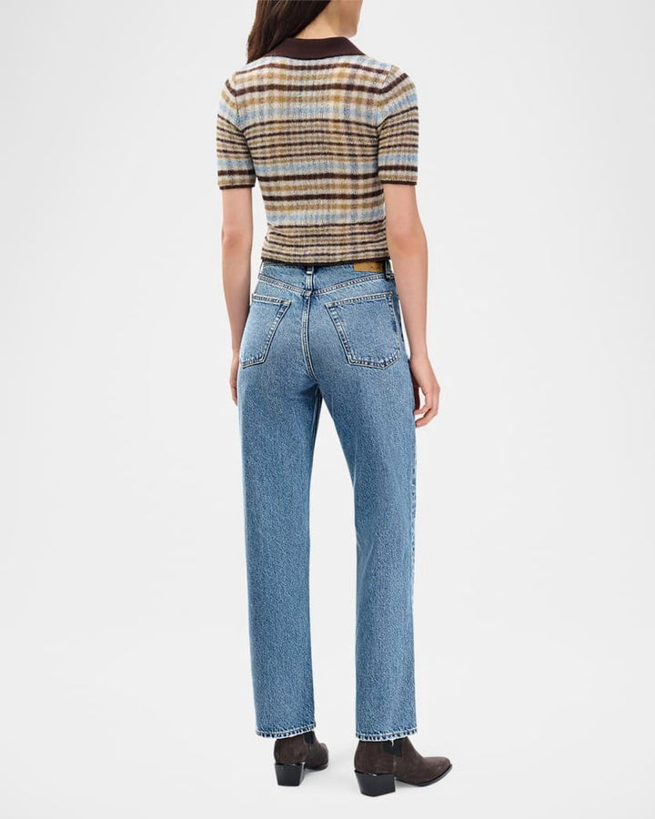 Rag & Bone Shea High-Rise Relaxed Straight Ankle Jeans MSRP $278