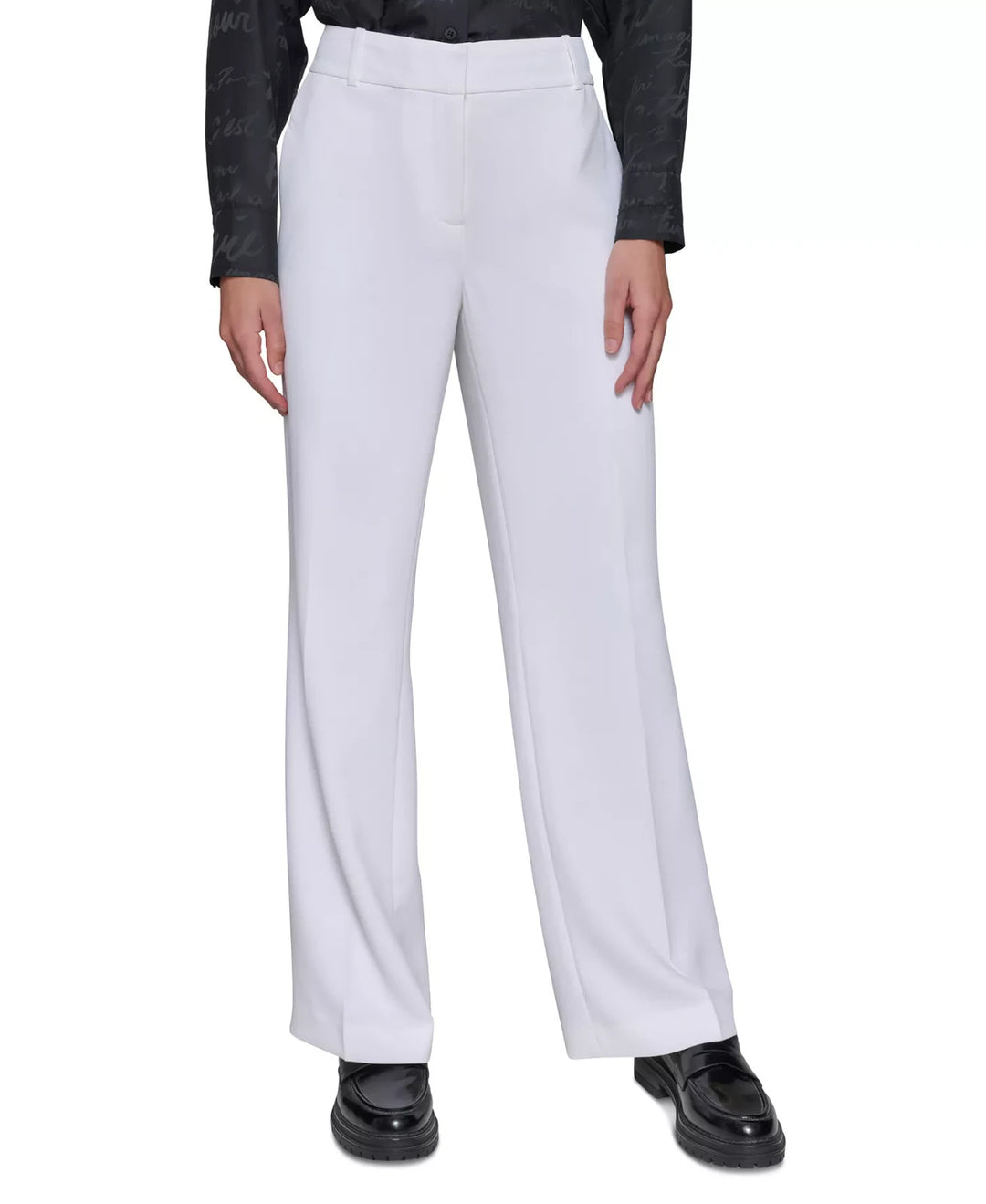 KARL LAGERFELD PARIS Women's Bootcut High-Rise Pants MSRP $109