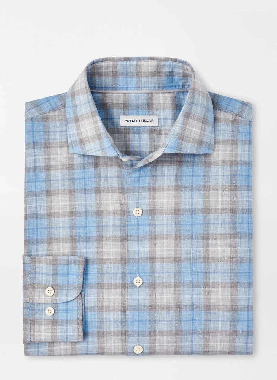 Peter Millar Langley Summer Soft Cotton Sport Shirt MSRP $160