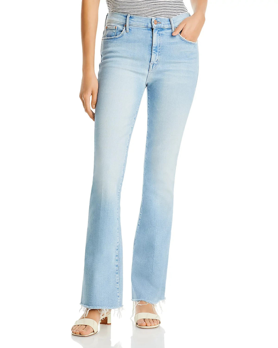 MOTHER The Weekender Mid Rise Flared Jeans MSRP $238