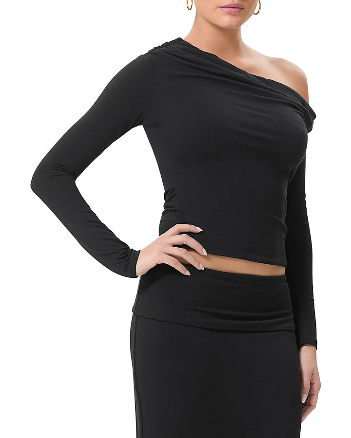 AFRM Bria Draped One Shoulder Top MSRP $58