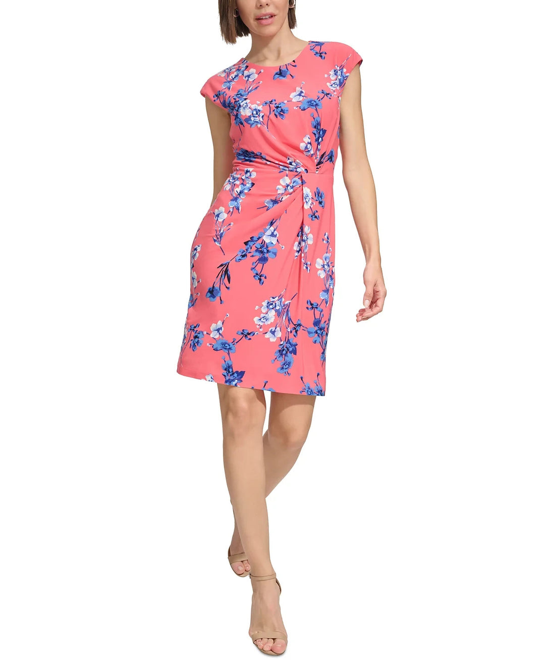 Tommy Hilfiger Wild Flower Twist-Front Dress MSRP $99