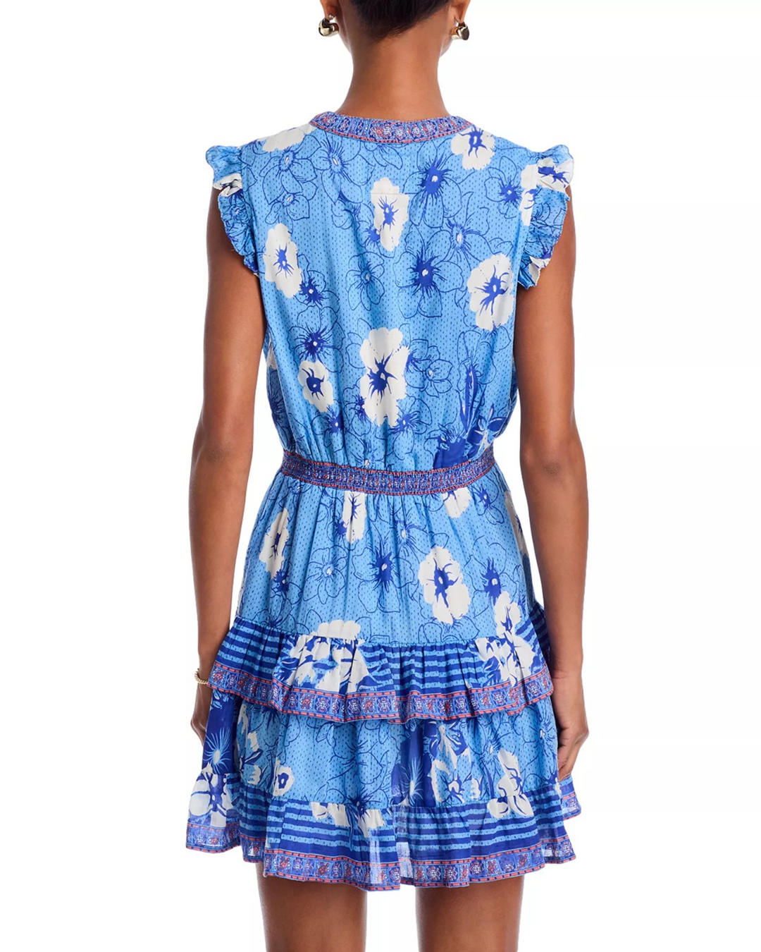 Bell Olivia Floral Print Mini Dress MSRP $324