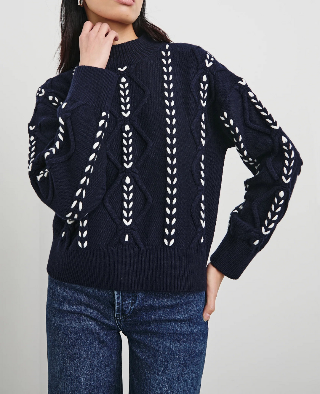 Rails Tori Ribbed Wool-Blend Sweater MSRP $288