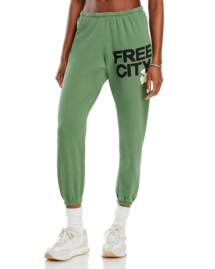 Free City Cotton Logo Sweatpants MSRP $168