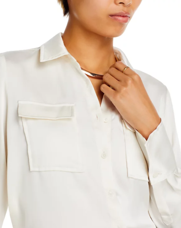 Derek Lam 10 Crosby Lorena Button Down Shirt MSRP $295