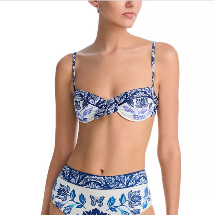 FARM Rio Delicate Tapestry Bikini Top MSRP $130