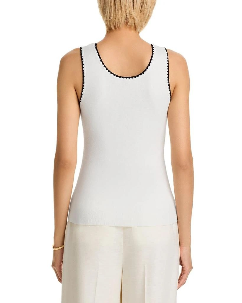 T Tahari Women's Sleeveless Scoop-Neck Knit Top MSRP $68