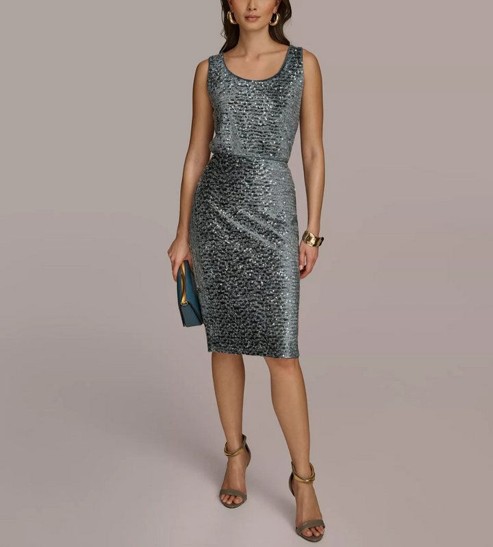 Donna Karan New York Women's Sequin Tank Top MSRP $79