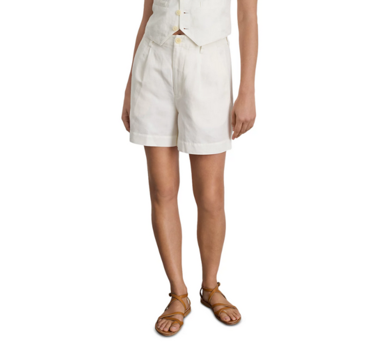Alex Mill Twill Pleated Shorts MSRP $135