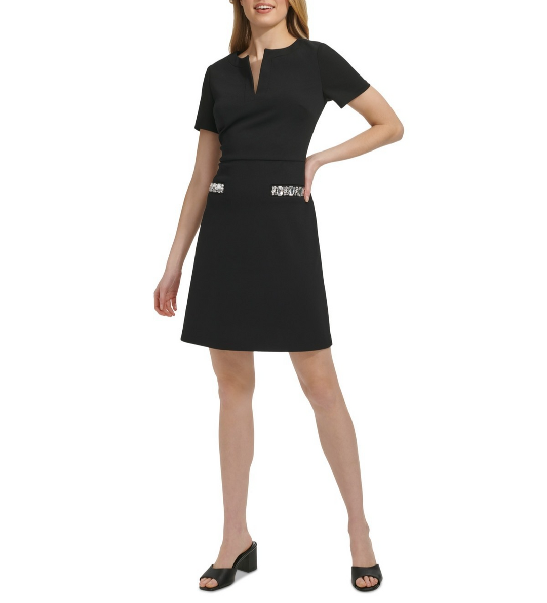 Tommy Hilfiger Crystal-Embellished Sheath Minidress MSRP $ 119